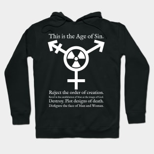 Trans Radiation (Alternate) - Age of Sin - Papal Text -White Hoodie